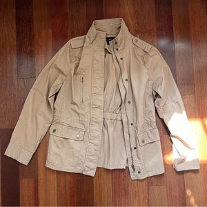 SALE! NWOT Love Tree Khaki Military Style Look Jacket. Button Pockets, Size: M.